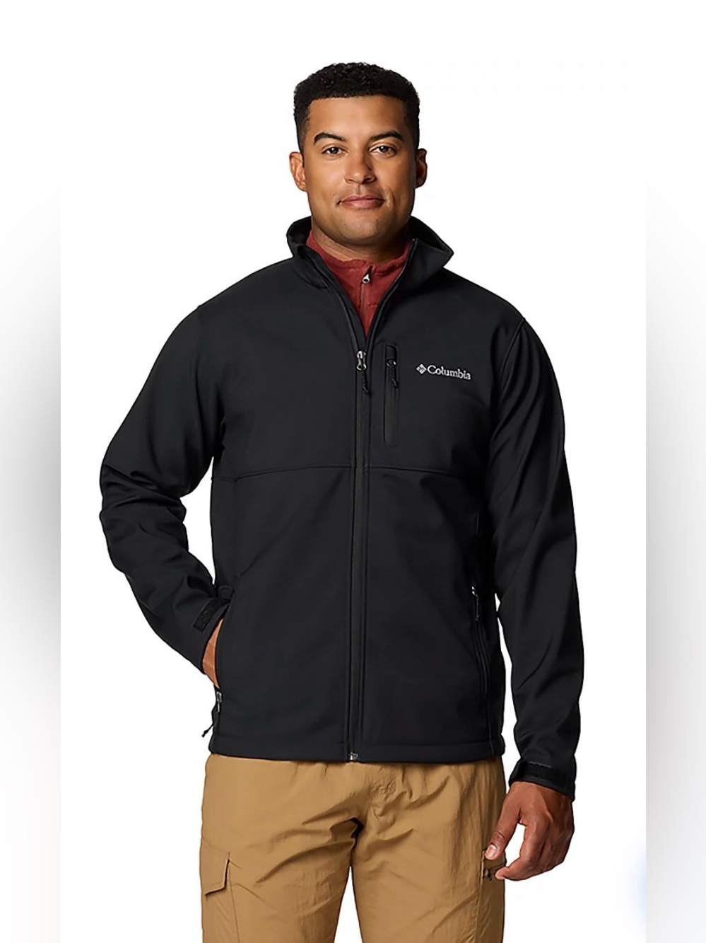 Columbia Sportswear Men's Ascender Soft shell Jacket Black Large